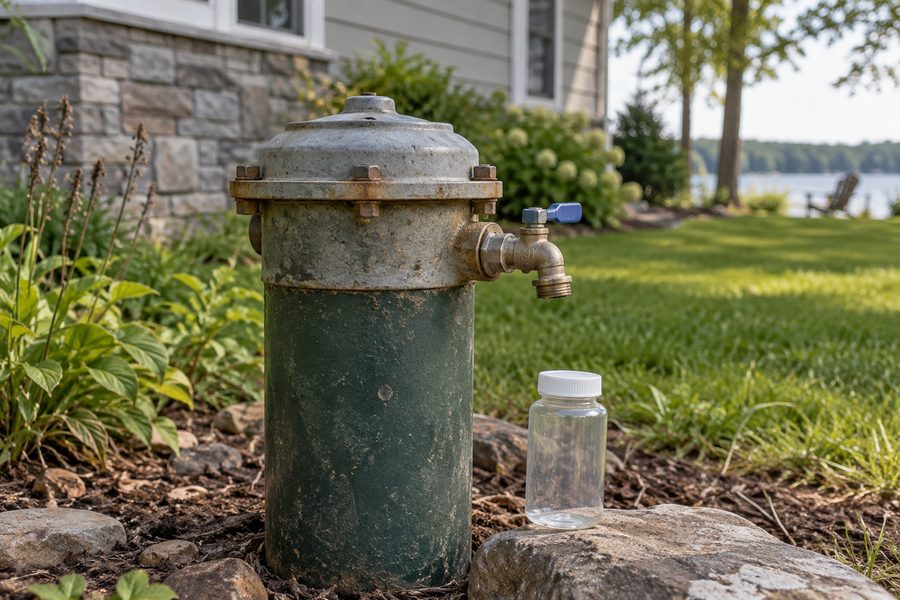 No recent bacteria test on a private well