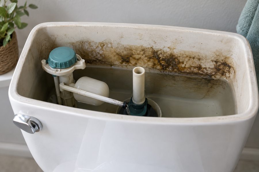 Slime in the toilet tank